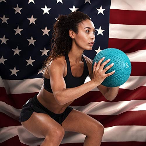 Yes4All Slam Balls, 10-40lb Weighted Ball Weight, Durable PVC Sand Filled Workout Dynamic Slam Ball for Core Strengthen 6