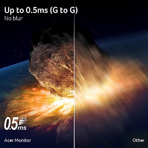 Acer Predator Gaming Monitor | 27" UHD 3840 x 2160 IPS | AMD FreeSync Premium | Up to 320Hz with DFR | Up to 0.5ms | VESA DisplayHDR400| DCI-P3 90% | Display Port 1.4 & 2 x HDMI 2.1 | XB273K V5bmiiprx 5