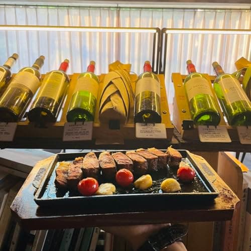 FJPTFENG Cast Iron Steak Plate, Grill Pans, Sizzle Griddle with Wooden Base, Steak Pan, Griddle Grill Pan with handles (Plate 6.7" x 4.4") 8