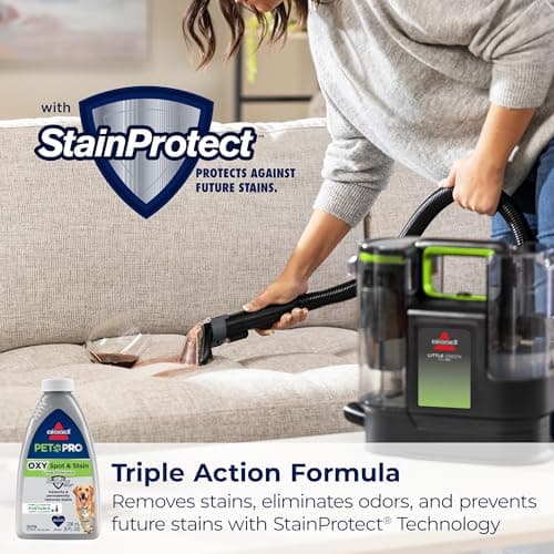 BISSELL® Little Green® Max Pet Portable Carpet and Upholstery Deep Cleaner, Car/Auto Detailer, with Self-Cleaning Tough Stain Tool and Pet Hair Removal Tool (3860) 7