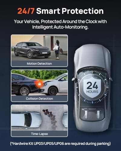 70mai A810S 4K Dual Dash Cam Front & Rear, STARVIS 2 HDR Super Night Vision, AI Motion Detection & 24/7 Parking, Built-in GPS, Wi-Fi & Optional 4G Remote Viewing, ADAS, Loop Recording, Time-Lapse 5