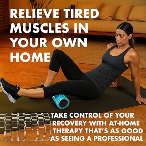 321 Strong Foam Roller - Medium Density Deep Tissue Massager for Muscle Massage and Myofascial Trigger Point Release, with 4K eBook - Aqua 7