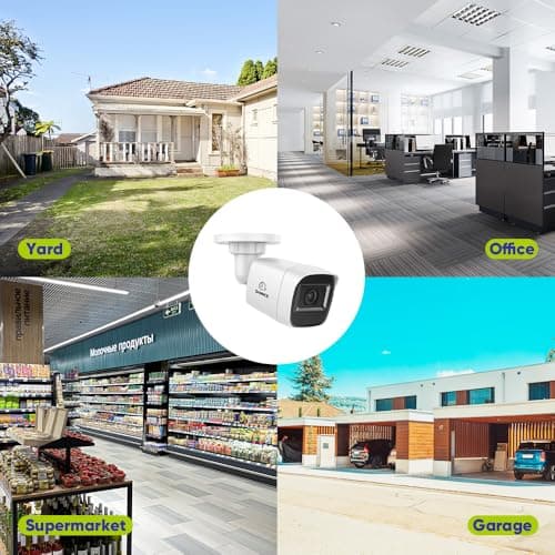 SANNCE 2MP Security Camera 1080P TVI High Clarity Bullet Camera Up to 100ft Night Vision with IR LEDs IP67 Waterproof Indoor/Outdoor Surveillance Camera 8