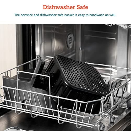 COSORI 12-in-1 Air Fryer 5.8QT, Toast, Bake, Nutrition Facts for 100+ In-App Recipes, AdaptIQ Tech Fast Cook, for Main & Side Dishes, Snacks, Leftovers, Detachable Square Basket, Dishwasher Safe 5