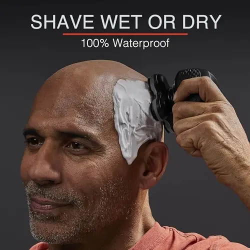 Remington XR7000 Balder Pro Rotary Shaver Rechargeable Waterproof Electric Razor for Men Cordless Lithium Power 5 Dual Track Flexing Heads and Pop-Up Trimmer Black 6