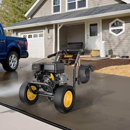 Heavy-Duty Gas Pressure Washer, 3600Psi at 2.7Gpm Power Washer,Portable, 30feet Pressure Hose,Industrial Style,Axial Cam Pump, for Siding, Driveway, House, Car, RV, Paint Preparation etc 9