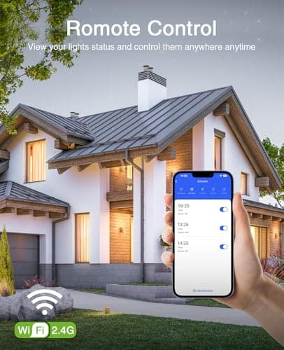 GHome Smart Switches for Lights, WiFi Smart Light Switch Works with Alexa and Google Home, Single-Pole, Neutral Wire Required, 2.4Ghz WiFi Light Switch with APP Control, No Hub Required, UL FCC Listed 5
