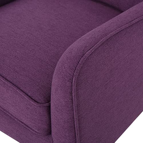 Christopher Knight Home Felicity Mid-Century Fabric Arm Chair, Purple 6