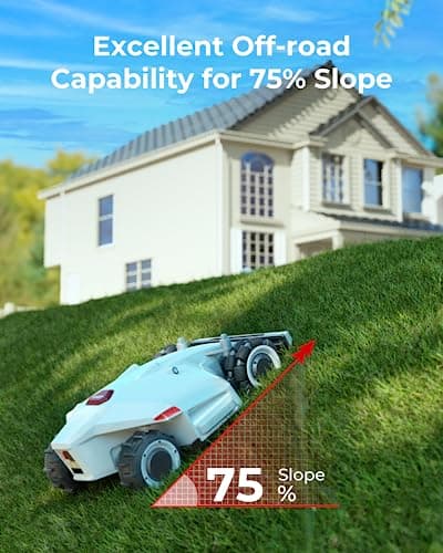 MAMMOTION LUBA AWD Robotic Lawn Mower for 1.25 Acre Lawn, APP Control with Virtual Boundaries, All-Wheel Drive, Multi-Zone Management 5