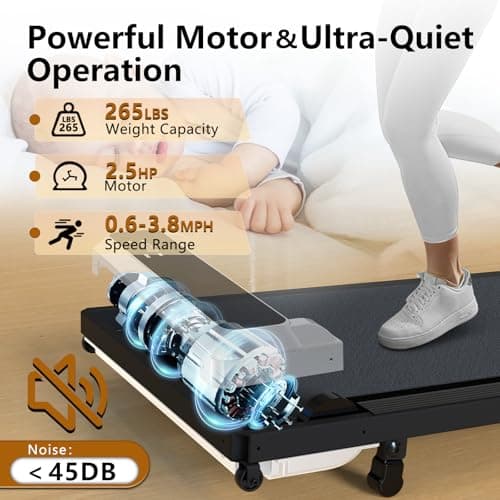 Walking Pad with Incline,2 in 1 Walking Pad for Walking Running Jogging,Walking Pad Treadmill with 5% Manual Incline,36 Pounds Under Desk Treadmill for Home Office with LED Display 6
