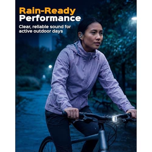 TREBLAB X4 – Waterproof Workout Headphones for Running & Gym - Silky Soft Secure Earhooks, 11H Battery, Physical Buttons, Noise Canceling Over-Ear Ear Hook Bluetooth Earbuds for Sports 8