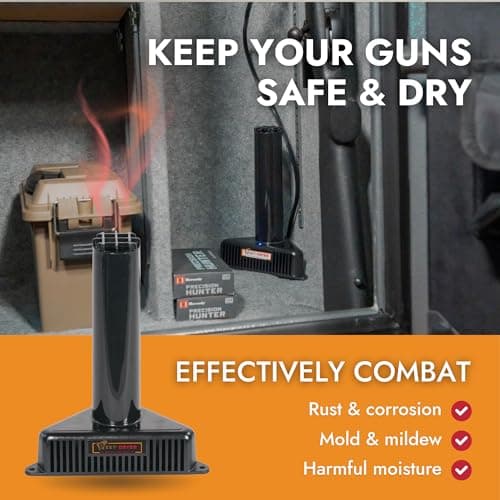 PEET Dryer, SafeKeeping Dryer and Dehumidifier for Gun Safes and Storage Cabinets, For Up to 300 Cubic Feet of Enclosed Space 2