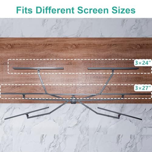 WALI Triple Monitor Mount, 3 Monitor Desk Mount for 13-27 inch Computer Screens, Holds up to 22 lbs, Triple Monitors Stand for Desk, with Tilt, Swivel, Rotation, VESA 75/100mm (M003S), Black 9