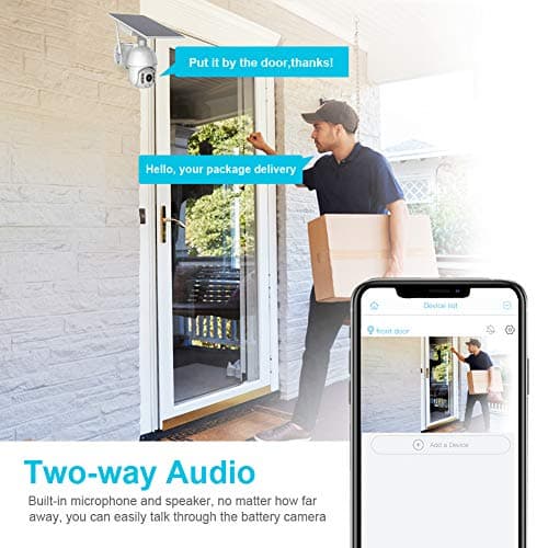 SOLIOM S600 Outdoor WiFi Security Camera - 360° Pan Tilt, Solar Powered with Battery, Motion Detection, Color Night Vision, 2-Way Talk, Remote Access 7