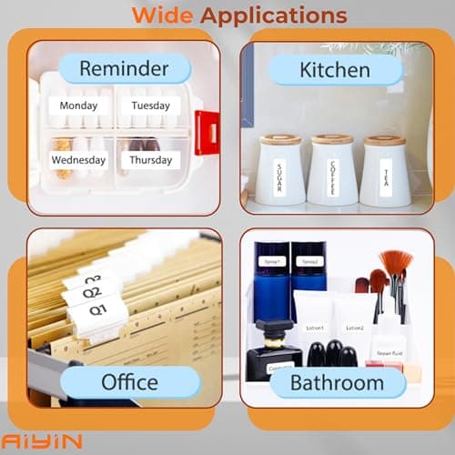 Aiyin D30 PRO, Label Maker Machine with Tape, HD Label Maker for Home, Office, and School, Wireless with Blueooth, Thermal Sticker Maker, Inkless and Smart Phone App - Supports iOS and Andriod 8