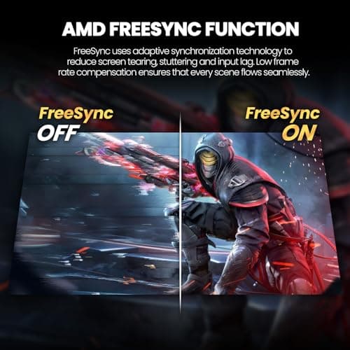 CRUA 27" Curved Gaming Monitor, 180Hz/200Hz FHD 1080P VA Screen 1500R Computer Monitors, 1ms(GTG) with FreeSync, Low Motion Blur, DisplayPort, HDMI, Support Wall Mount Install- Black 7