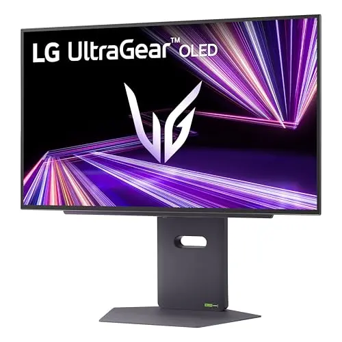 LG 27GX790A-B 27-inch Ultragear OLED Gaming Monitor QHD 1440p 480Hz, 0.03ms, DisplayPort 2.1, True Black 400, NVIDIA G-Sync, AMD FreeSync Premium Pro, HDMI, USB, Tilt/Height/Swivel/Pivot Stand, Black 12