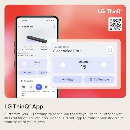 LG S40TR 4.1 ch. Home Theater Soundbar with Rear Surround Speakers and Wireless Subwoofer, Wow Interface, Dolby Audio, AI Sound Pro, 2024 Model, Amazon Exclusive 8