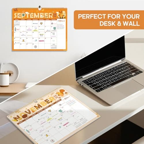 Calendar 2026-2027,18-Month Wall Calendar Runs from Jan 2026 to Jun 2027, 11.5" x 14.7", Large Monthly Calendar with Twin-Wire Binding, Perfect for Home or Office - Seasonal 5
