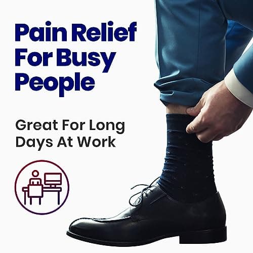 Plantar Fasciitis Arch Supports | Adjustable Compression Sleeves Foot Arch Support Brace for Heel Pain, Bone Spurs, Flat Feet, High Arches | Plantar Fasciitis Relief Bands | Fits Under Socks Women Men 6