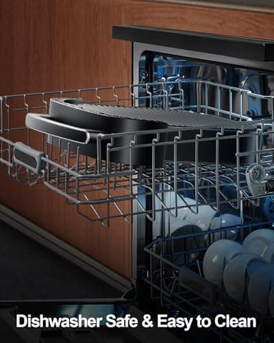 6 QT Large Air Fryer, Fits 12" Pizza, 50 dB Ultra-Low Noise, Dual Heating Technology,11-IN-1,Quiet Smart Air Fryer with Window and Light, Digital Wide Fryer, Dishwasher Safe, Extra Large Family Size 9