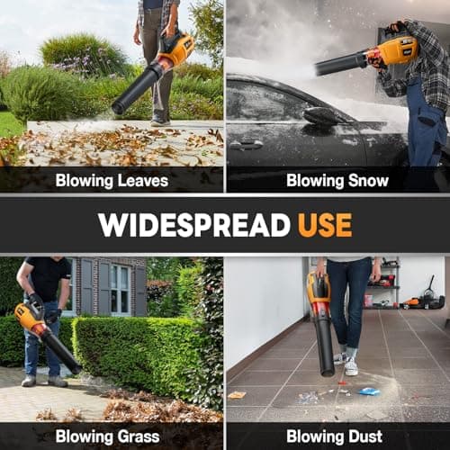 ALLOYMAN 13AMP Corded Electric Leaf Blower, 800CFM 140MPH Powerful Plug-in Blower, Lightweight & Portable Electric Leaf Blower for Lawn Care, Patio Cleaning, Yard Dust & Fallen Leaves 6