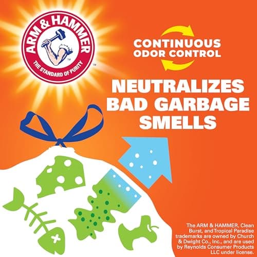 Hefty Ultra Strong Tall Kitchen Trash Bags - Citrus Twist, 13 Gallon, 40 Count 5