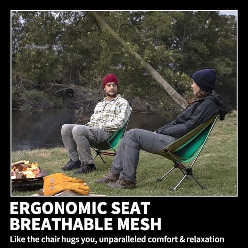 Naturehike YL08 Ultralight Camping Chair, 2.38 LBS Portable Backpacking Chair with Anti-Sinking Feet, Lightweight Compact Folding Hiking Camp Chair 7