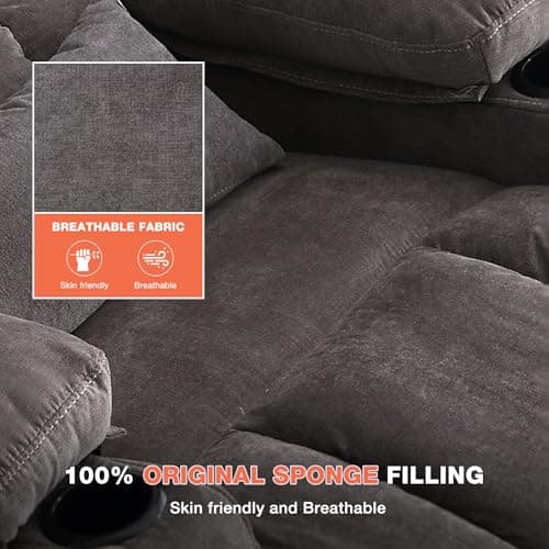 MAHOMICO Power Lift Recliner Chair for Elderly with Vibration Massage and Lumbar Heating, Electric Lift Recliner Single Sofa with Side Pocket, Two Cup Holders and USB Charge Port for Living Room 8