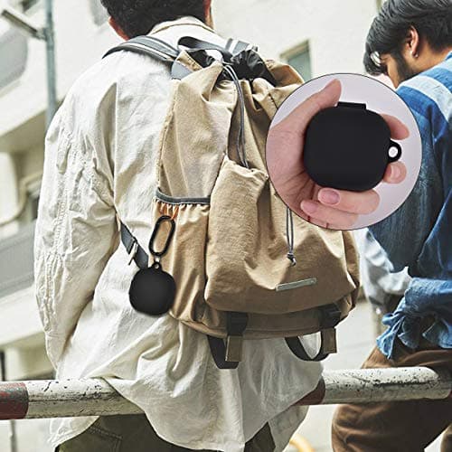 AIRSPO Silicone Case Compatible for Samsung Galaxy Buds 2 Pro/Galaxy Buds2/ Galaxy Buds Pro 2/ Galaxy Buds Live/Galaxy Buds FE Case (Black) 7