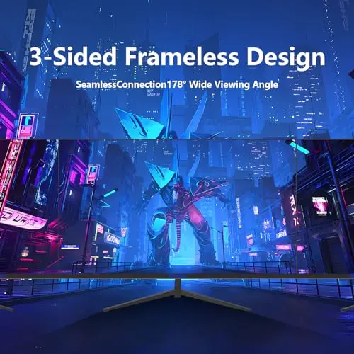 Sealan 27 inch Gaming Monitor 180hz FHD 1080P PC Monitors GTG Vertical with Freesync Eye-Care Technology HDMI, DisplayPort,VA Screen for Gaming Home Office Support Wall Mount Install（100×100mm） 4