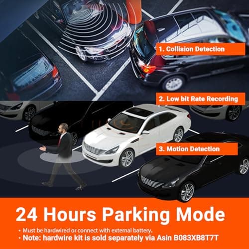 VANTRUE N4 3 Channel Dash Cam, 4K+1080P Dual Channel, 1440P+1440P+1080P Front Inside Rear Three Way Triple Car Dash Camera, IR Night Vision, Capacitor, 24 Hours Parking Mode, Support 256GB Max 6