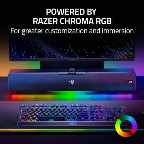 Razer Leviathan V2 Pro: Multi-Driver PC Gaming Soundbar with Subwoofer - Beamforming Surround Sound with AI Head Tracking - Chroma RGB - Bluetooth 5.0 & 3.5mm - for PC, Desktop/Laptop, Mobile, Switch 5