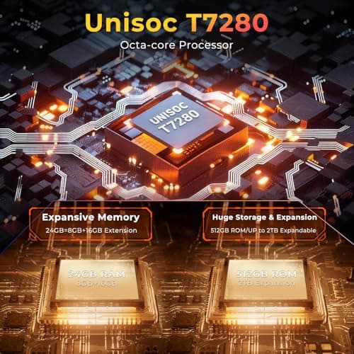 HOTWAV R9 Plus Rugged Tablet 11 inch Android 14 Tablets, 20080mAh Waterproof Tablet, 2K 24GB+512GB/2TB TF Work Tablets, 64MP+16MP Octa-Core IP68&IP69K/4G Dual SIM/5G WiFi/Face ID/GPS/OTG 2