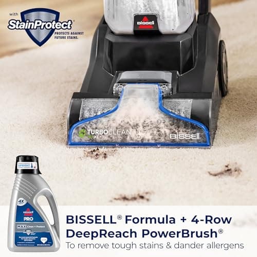 BISSELL TurboClean Pet XL Upright Carpet Cleaner, Upholstery Tough Stain Tool & Formula included, 3746 6