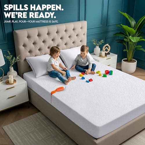 Utopia Bedding Dual Sided Mattress Protector with Waterproof Terry Top and Side Panels Queen Size, Soft and Breathable Mattress Cover, Fitted Style with Stretchable Elastic Pockets 6