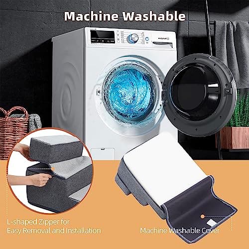 Pettycare Dog Stairs for Small Dogs - Foam Pet Steps for High Beds and Couch, Non-Slip Folding Steps Portable Pet Stairs, 4 Step, Grey 7