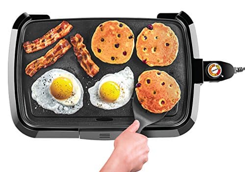 Chefman Electric Griddle, Fully Immersible and Dishwasher Safe Features, Adjustable Temperature Control Allows for Versatile Cooking and Removable Slide-out Drip Tray for Easy Cleaning, Black 7