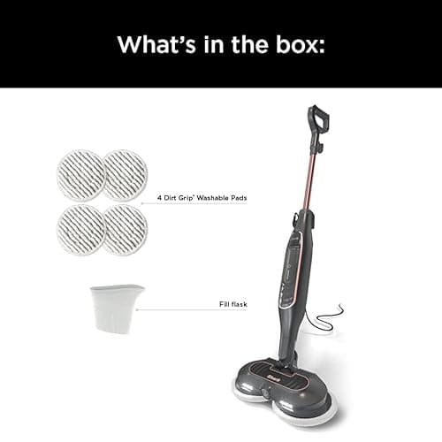 Shark S7201 Steam & Scrub with Steam Blaster Technology All-in-One Hard Floor Steam Mop with 3 Steam Modes & LED Headlights, Black 10