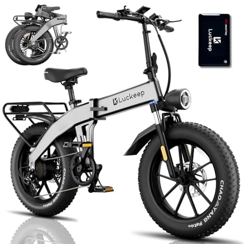 Luckeep Folding Electric Bike for Adults 1500W Peak Motor, 28MPH 60 Miles,720WH Removable Battery 20'' x 4.0 Fat Tire Ebikes for Adults with Hydraulic Brakes, NFC Unlock, APP, UL 2849 E-Bike