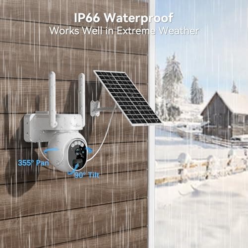 Xega 4G LTE Security Camera No WiFi with SIM Card 2K Super HD Solar Powered Wireless Outdoor 4G Security Camera PIR Motion Sensor Night Vision 2 Way Talk 【Built in SIM Card】 6