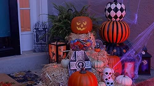 ANIMAT3D Jabberin Jack Rockin Jack Edition Talking Animated Pumpkin with Built in Video Projector & Speaker Plug'n Play 8