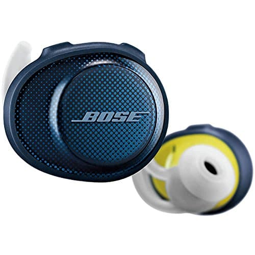 Bose SoundSport Free, True Wireless Earbuds, (Sweatproof Bluetooth Headphones for Workouts and Sports), Midnight Blue / Citron