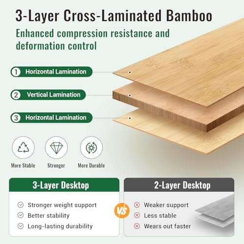 KingCamp Bamboo Folding Table, Camping Outdoor Portable Camp Table with Adjustable Height legs & Carry Bag for Outdoor RV Backyard Picnic Tailgating Beach 7