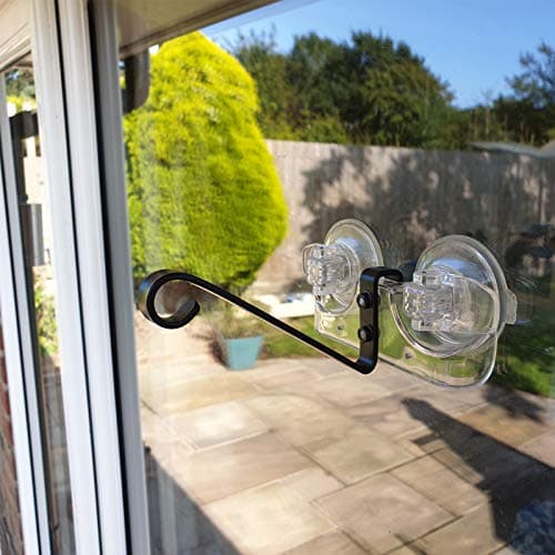 Roamwild Window Mounted Bird Feeder Bracket with Super Strong New Dual Suction Cups Outdoor 5