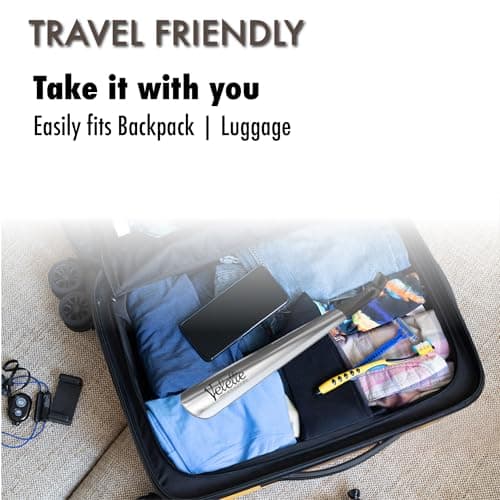 Velette Long Shoe Horn for Seniors - 2 Pack 16.5" Metal Shoe Horn Long Handle for Seniors, Men, Women & Kids - Boot Horns, Shoehorn Long-Handle, Elderly Must Haves - Shoes Spoon, Gifts for Elders 7