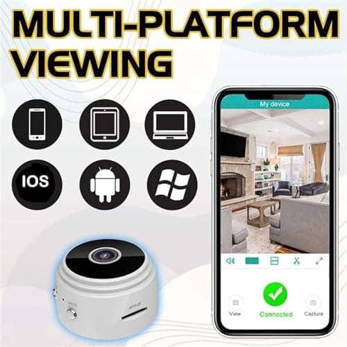 Secret Scope Camera, Secret Scope, Secret Scope Mini Security Camera, Mini Wire-Free Monitor with Night Vision Function, Outdoor Wireless 1080p HD (2Black) 6