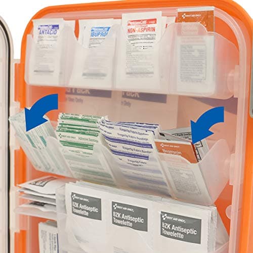24/7 First Aid OSHA Compliant First aid Kit, All-Purpose 100-Person Emergency First Aid Kit for Business, Home, and Car in Plastic Case with Easy-Slide Latches, 336 Pieces 5
