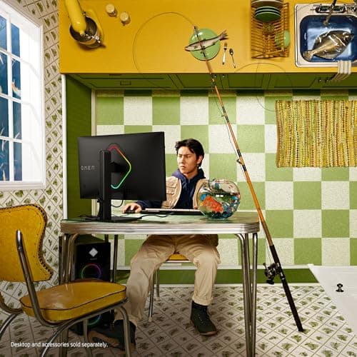 HP OMEN 27k UHD 144Hz Gaming Monitor, 4K UHD Display (3840 x 2160), IPS Panel, 99% sRGB, 95% DCI-P3, 16:9, OMEN Gaming Hub, 27k (2023) 11