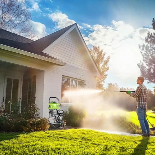 Homdox 4200PSI Pressure Washer 4.0GPM Gas Power Washer 209CC Gas Powered Washing Machine Commercial High Pressure Washer with 25ft Hose&5 Nozzles for Patio Garden Yard Vehicle, 8